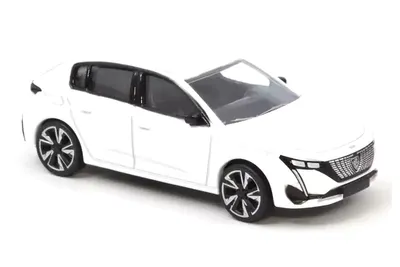 Produktbild von Norev 310613 Peugeot 308 pearl weiss 2021 Maßstab ca. 1:64 Modellauto