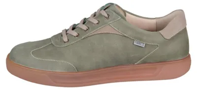 Produktbild von Finn Comfort Interlagos Herren-Sneaker, Leder, Farn/Sand, Leder, Korkfußbett, - Marken Finn Comfort, Grün, leder (dosel)