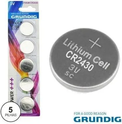 Obrázek produktu pro Lithiová knoflíková baterie GRUNDIG CR2430, 3V, blistr 5ks - (č.814).