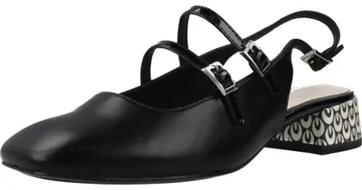 Produktbild von Tamaris Pumps Schwarz mit Blockabsatz, Riemchen und quadratischer Spitze, Größe 44