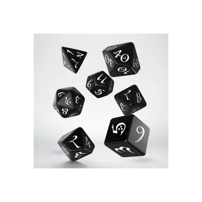 Produktbild von SCLE01 - Classic RPG schwarz & weiß, Würfelset (7 Stück)