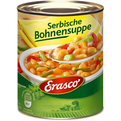 Image de Erasco Soupe de haricots serbe avec beaucoup de bons légumes 750ml