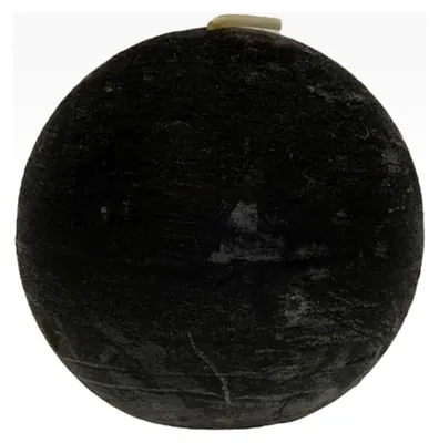 Produktbild von Kugelkerze Rustic Ø 100 mm (Schwarz)