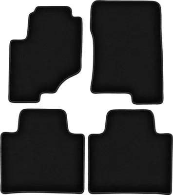 Produktbild von Wielganizator Velours-Autoteppiche – passend für SsangYong Rexton II (SUV, Bj. 2017-) – schwarz, passgenau, mit Befestigungen set 4 Stk.