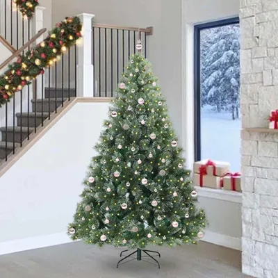 Immagine prodotto di Albero di Natale artificiale di design con 300 LED verdi 240 cm PE e PVC 2025NEW5835958