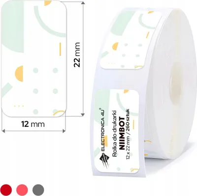 Obrázok produktu pre Samolepiace termálne štítky Niimbot D11 D110 D101 H1S 12x22