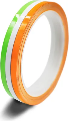 Produktbild von 3er Set 10m Zierstreifen 5mm für Auto Landesfarben Irland Grün Weiß Orange
