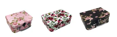 Zdjęcie produktu dla Walizka kuferek z rączką zamykana na zamek 30,2 x 21,9 x 9,5 cm