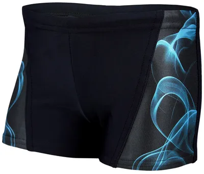 Produktbild von Aquarti Jungen Schwimmhose Kontrastfarbige Einsätze, Farbe: 16201 Schwarz / Blau, Größe: 140
