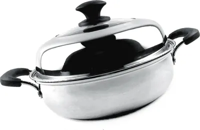 Obrázok produktu pre Parný hrniec z nehrdzavejúcej ocele Profesionálne zahustené jednovrstvové varenie na indukčnom variči 30 cm/11,8 palca
