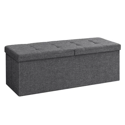 Obrázek produktu pro SONGMICS sedací truhly skládací 120 L úložný prostor 110x38x38cm do 300kg poloviční víko