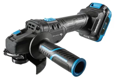 Produktbild von Hogert Schnurloser Bürstenloser Winkelschleifer 125Mm + 2 Akkus 4Ah + Ladegerät 18V Ht2E250-B24Ag
