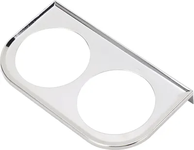 Immagine prodotto di 2 Foro piastra di misura 2-1/16 pollici 52 mm universale in metallo auto calibri strumento argento