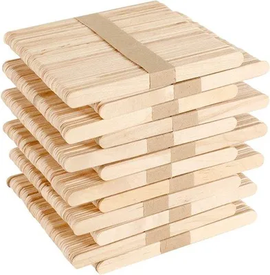 Produktbild von Holz-Eisstäbchen für Basteln, 600 Stück, Holz-Eisstäbchen für Knoblauch, Holz-Eisstäbchen für Mischen, Holzstäbchen, Holzspatel, DIY Handwerk Werkzeug