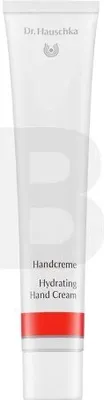 A white tube of Dr. Hauschka Hydrating Hand Cream.