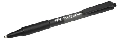 Obrázek produktu pro BIC SoftFeel Clic Retractable Ballpoint Pen 1mm Tip 0.32mm Line Black Pack