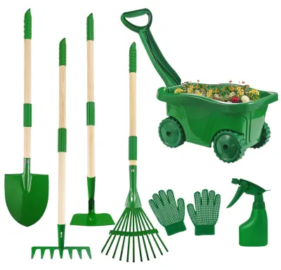 Immagine prodotto di Set di attrezzi da giardino Kinder, con rastrello, pala e altro