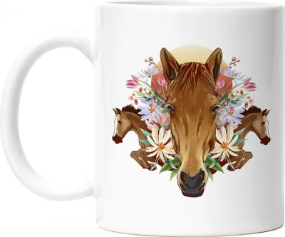 Produktbild von Pferd Tasse Weiß Hengst Liebe Reiten Pferde Pferdeflüsterer Ausritt Pferdeliebhaber Reiterin Spirit