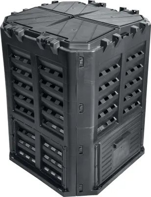 Image de Composteur de jardin noir 360 Lt Brixo Kompobox