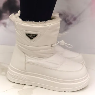 Zdjęcie produktu dla Białe śniegowce damskie WINTER Comfort
