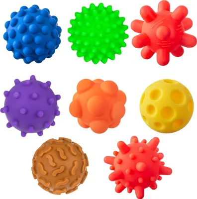 Produktbild von Tullo® Sensorki - Set mit 8 weichen sensorischen Bällen