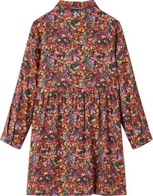 Produktbild von vidaXL Kinderkleid mit Langen Ärmeln Mehrfarbig 104