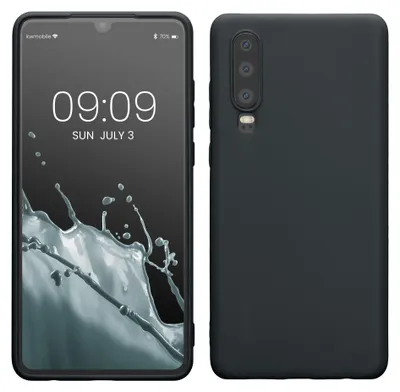 Produktbild von kwmobile Handyhülle für Huawei P30 Hülle - TPU Case - Kabelloses Laden - Schutzhülle Cover in Heidelbeerblau