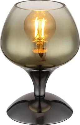 Produktbild von Globo Lighting Tischleuchte Metall schwarz-chrom, 1x E27