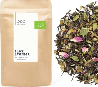 Immagine prodotto di Lavanda nera, tè nero biologico, 125g
