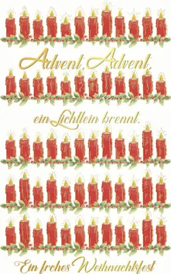 Produktbild von A - Weihnachten - Glückwunschkarte im Format 11,5 x 17 cm mit