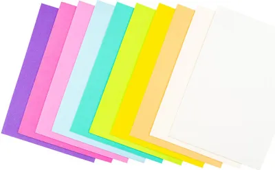 Immagine prodotto di Schiuma decorativa A4 - set di 10 colori pastello