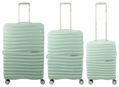 Produktbild von Franky PP18 Trolley Hartschalenkoffer 3er SET Spinner Gr. L/M/S inkl. Dehnfalte mint