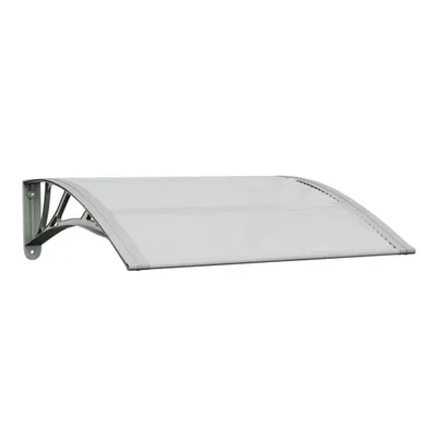 Produktbild von vidaXL Türvordach Grau und Transparent 80x75 cm Polycarbonat