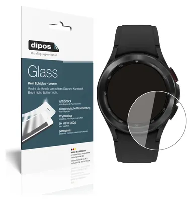 Zdjęcie produktu dla 1x folia ochronna do Samsung Galaxy Watch 4 (40 mm) - folia antywstrząsowa 9H z tworzywa sztucznego Dipos Glass