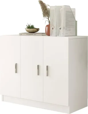 Immagine prodotto di Olana - Armadio Multiuso Grande, 89x74h cm Bianco, Appendiabiti