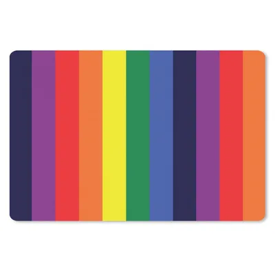 Produktbild von MuchoWow® Schreibtischunterlage Regenbogen - Muster - Stolz 60x40 cm - XXL Mauspad - Großes Mauspad