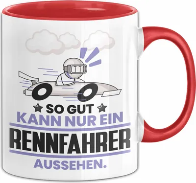 Produktbild von Rennfahrer Geschenk Tasse So Gut Kann Nur Ein Rennfahrer Aussehen Geschenkidee Kaffee-Becher (Rot)