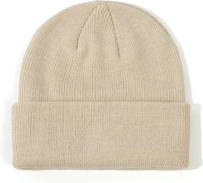 Obrázek produktu pro Zimní čepice pro děti – pletené, teplé čepice pro miminka – outdoorové čepice pro děti – pro děti od 0 do 2 let – béžová – 17,8 × 15 cm