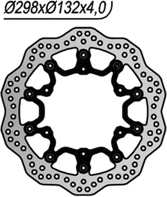 Image de Disque de frein avant NG côté droit/gauche 6 trous 8.25 mm pour YAMAHA