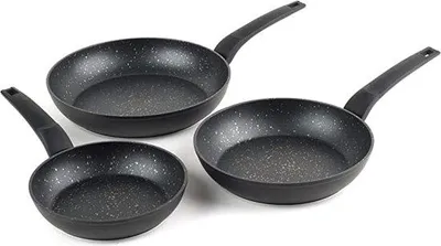 Zdjęcie produktu dla Zestaw patelni z powłoką nieprzywierającą, ze stali nierdzewnej, nadający się do mycia w zmywarce, 5-częściowy
