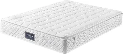 Imagen del producto de Colchón de muelles ensacados de 140x200x25 cm, colchón ortopédico con muelles ensacados, relleno de espuma y funda de microfibra, altura 25 cm, firmeza H3. Colchones de muelles