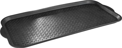 Produktbild von WALSER Antirutschmatte Safetray, Mehrzweckwanne, Abtropfmatte Auto Kofferraumwanne, Schuhablage, Schuhabtropfschale, Ölwanne, Auffangwanne, Napfunterlage, Kunststoffwanne, Öl Auffangwanne L 99x47x3cm