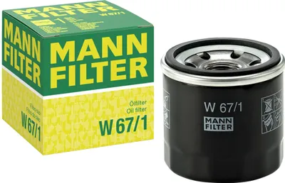 Produktbild von Ölfilter MANN-FILTER W 67/1 Anschraubfilter für FORD Econovan Kastenwagen (KAA) Econovan (KBA, KCA) für RENAULT Clio III Schrägheck (BR0/1, CR0/1)