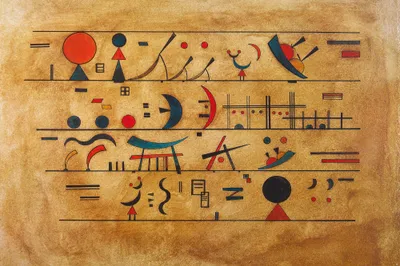 Produktbild von Wassily Kandinsky Kunstdruck Bild - Zeichenreihen, 1931 (80 x 120 cm)