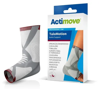 Produktbild von Sprunggelenkbandage Actimove TaloMotion weiß-grau>>>>Gr. S links