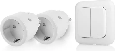 Produktbild von Smartwares Schalterset kabellos 2er Taster mit 2 Zwischenstecker