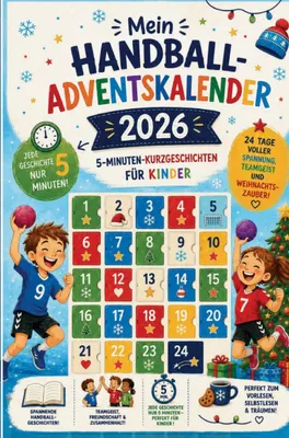 Produktbild von Mein Handball-Adventskalender 2026 - 5-Minuten-Kurzgeschichten für Kinder