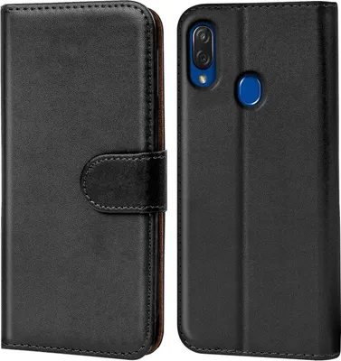 Produktbild von Conie Klapp Tasche für ZTE Blade 10 Vita Kartenfach Rundumschutz Hülle in Schwarz
