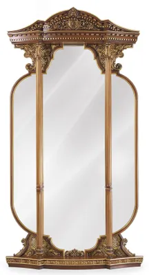Produktbild von Wandspiegel Spiegel Schnitzerei Italienische Einrichtung Möbel 125x224cm Neu