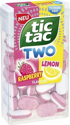 Immagine prodotto di tic tac TWO Lampone e Limone un'esperienza di gusto rinfrescante 38,5 g